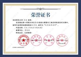14届GIS大赛获奖教师证书-31 JA031太阳成集团tyc151杜懿